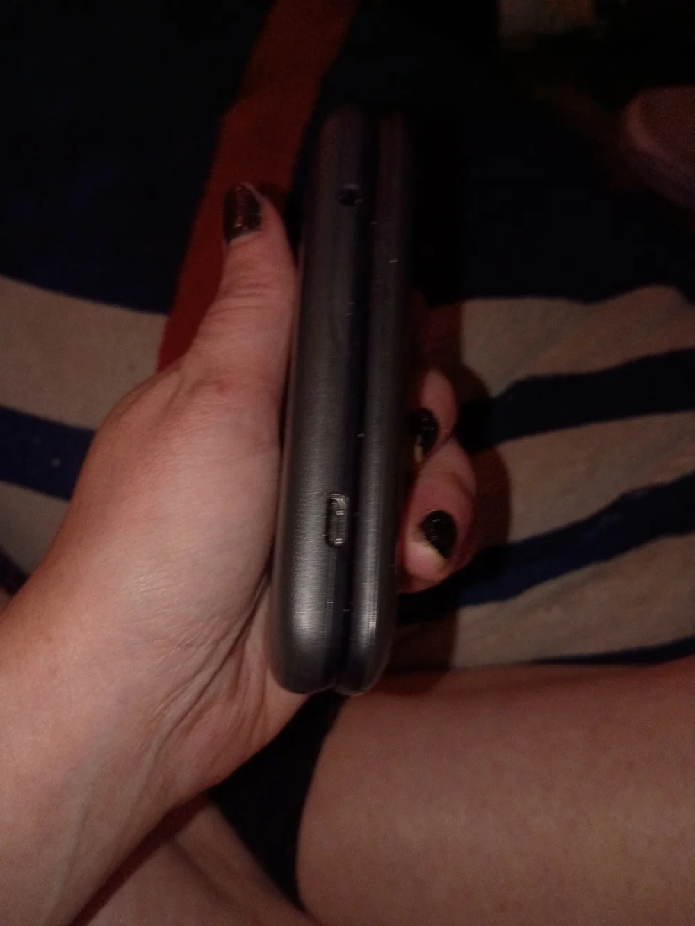 Gray Flip Phone with External Display